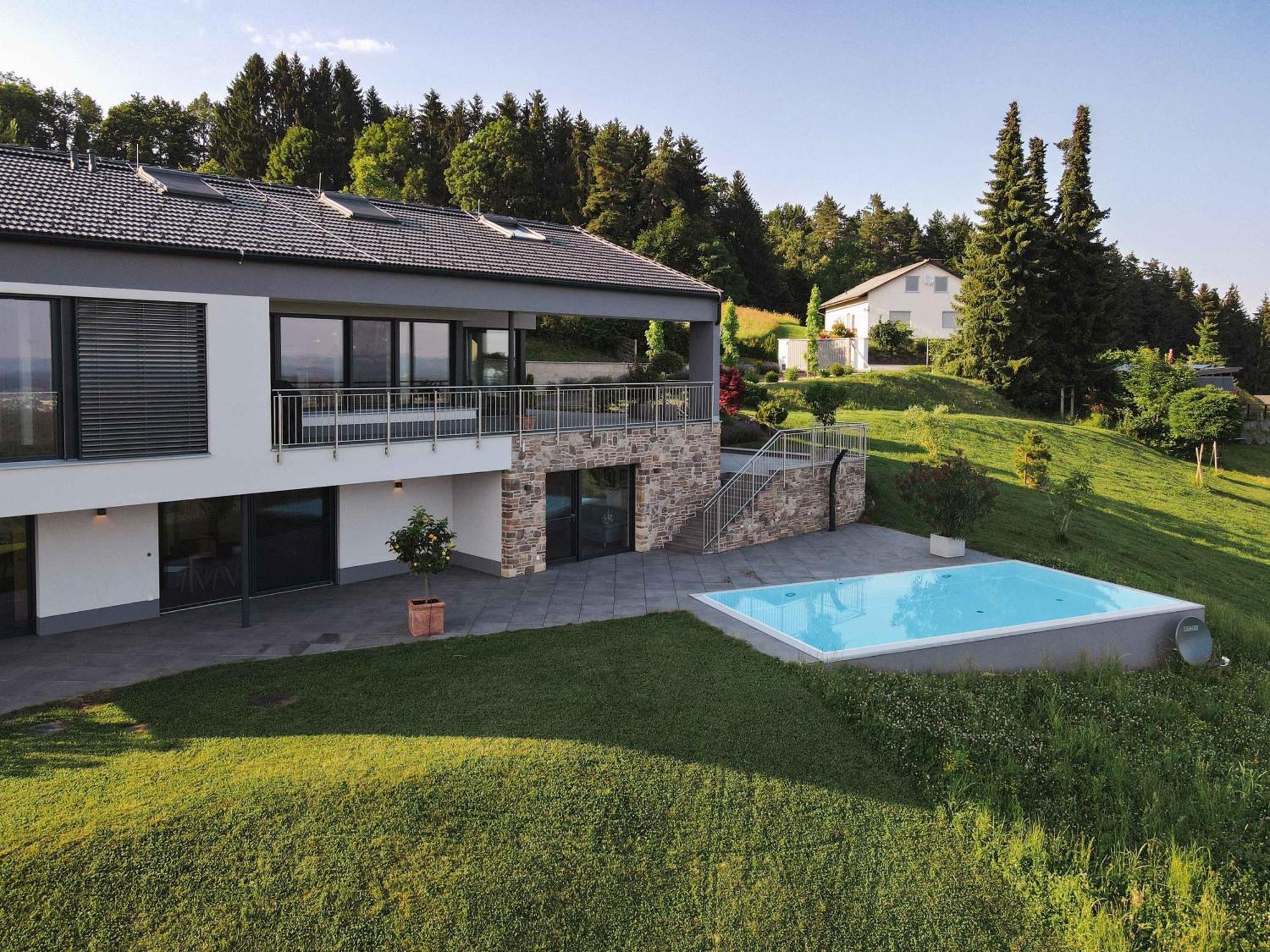 Greim15 --- Ganzes Ferienhaus Mit Fernsicht, Pool, Wellness Дойчландсберг Экстерьер фото